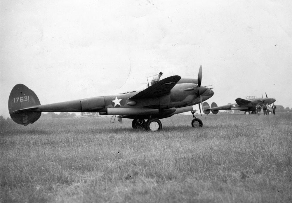 1st fighter group p 38 lightning 41 7631 at raf goxhill