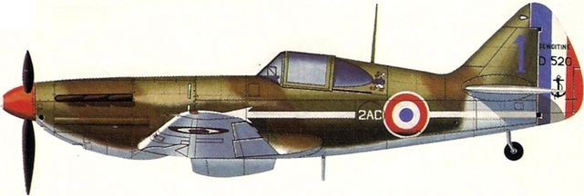 Dewoitine d520 escadrille 2ac 1942