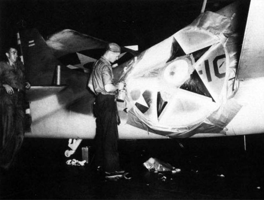 Grumman wildcat vf 3 being painted national archives