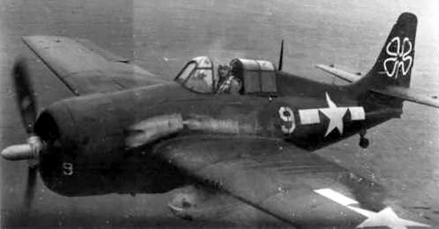 Fm 2 wildcat vc 93 cve 80 uss petrof bay 1945