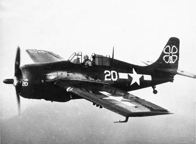 Fm 2 wildcat vc 93 cve 80 uss petrof bay okinawa 1945