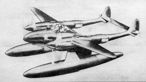 Lockheed p 38 floatplane project lockheed