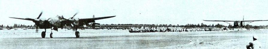 Lockheed p 38 towing waco glider